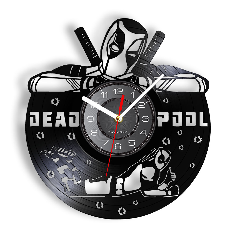 Home Cinema Room Accessories - Orologio da parete ispirato a Deadpool