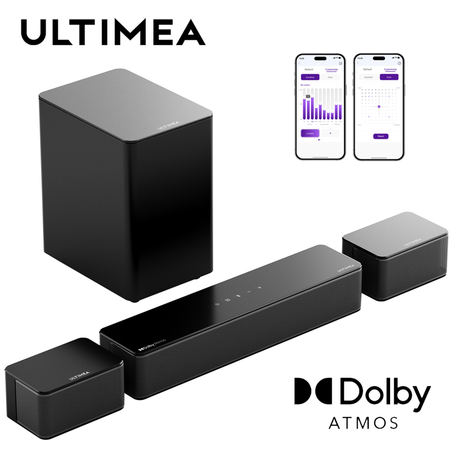 Home Cinema Ultimea - ULTIMEA altoparlanti TV ultrasottili Soundbar per