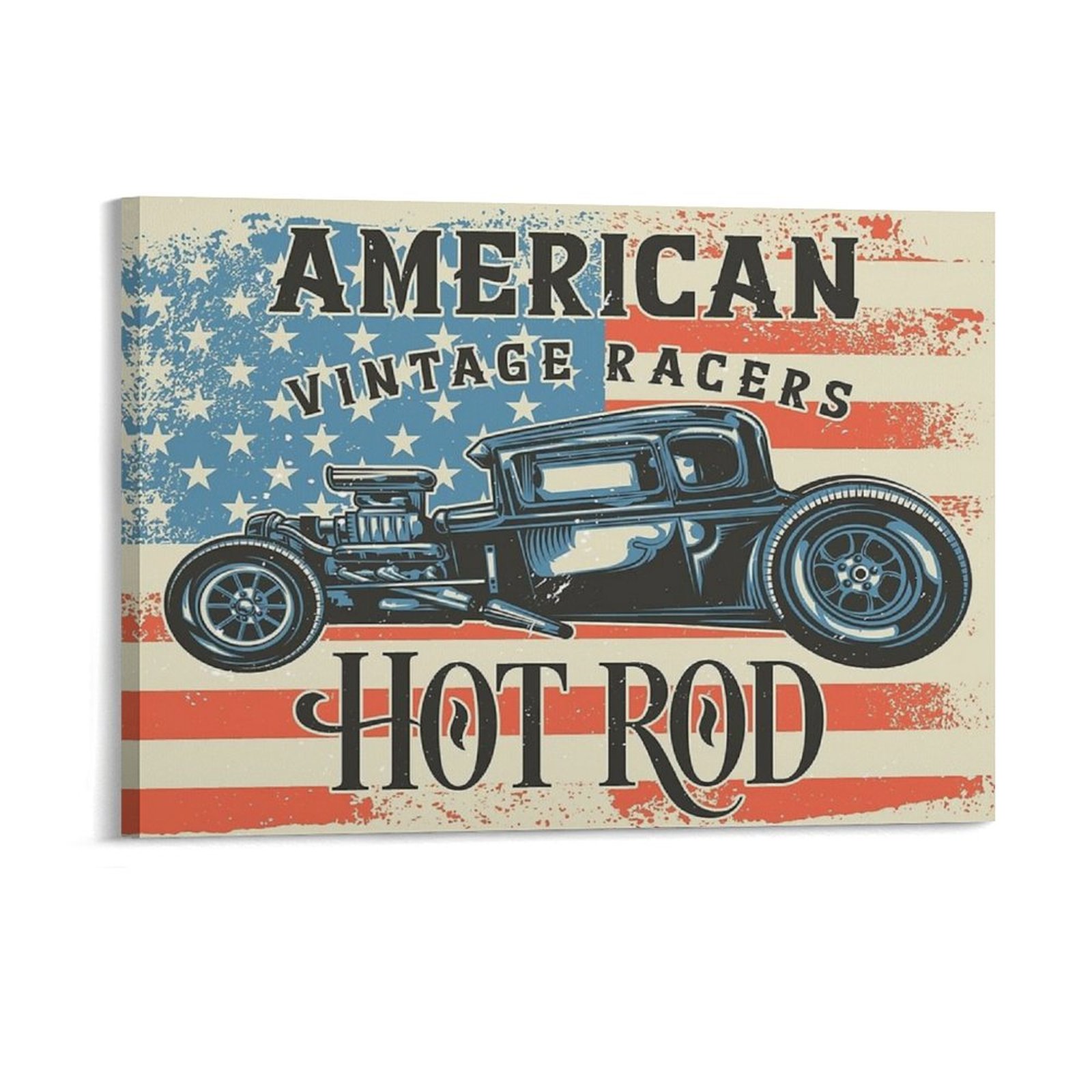 Home Cinema Wall Design - American Hot Rod Pittura su tela
