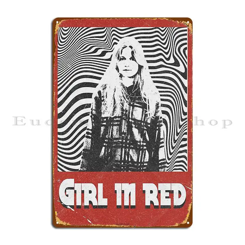 Home Cinema Wall Design - Ragazza in rosso retrò placca in