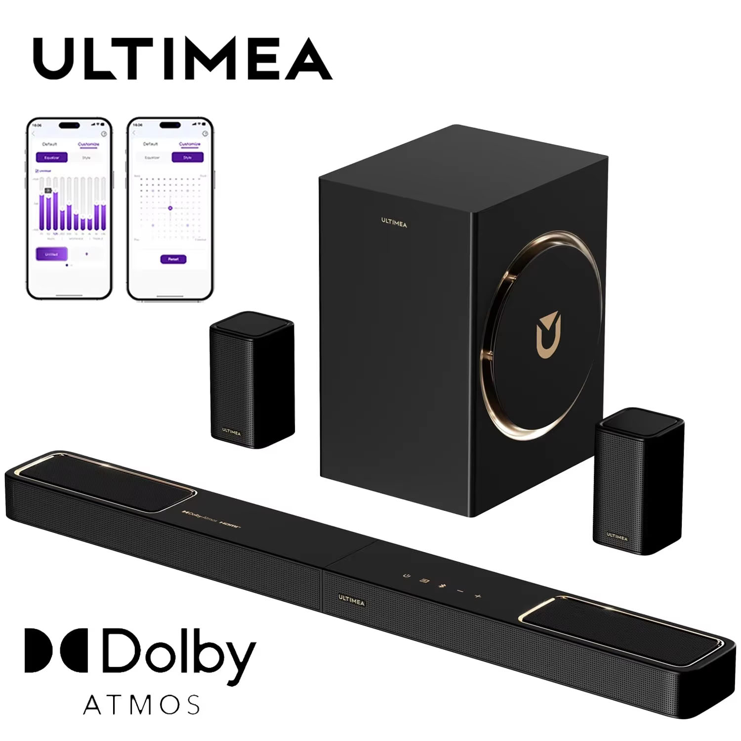 Home Cinema Ultimea - ULTIMEA Skywave F40 Boom Soundbar 5.1.2ch