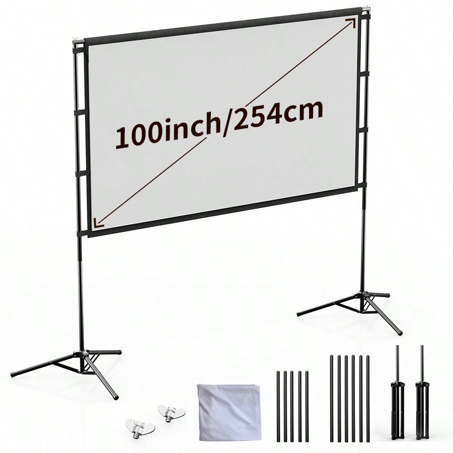 Home Cinema Projector 4K - Schermo di proiezione XBJ da 100