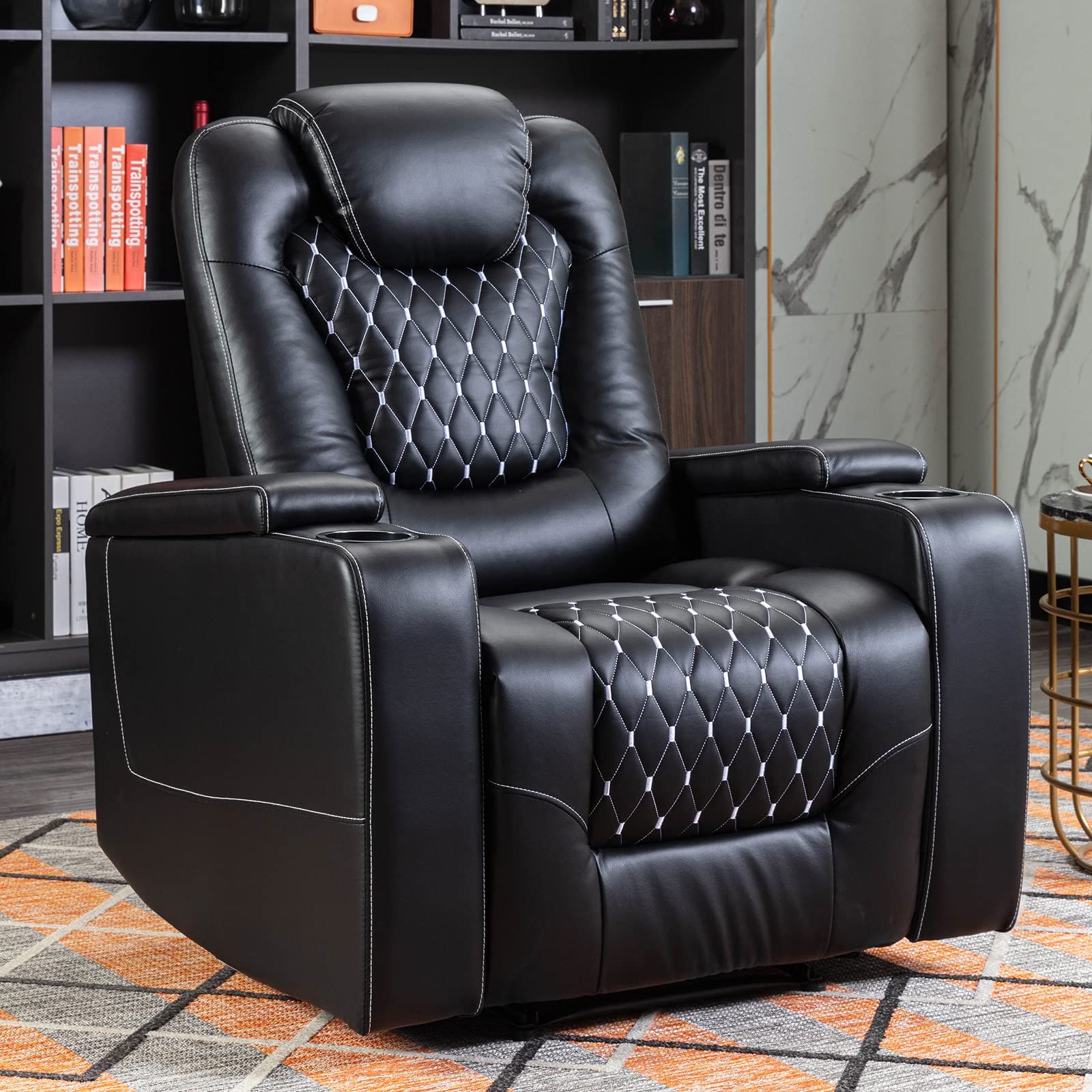 Home Cinema Couch - Sedia reclinabile elettrica con porte USB
