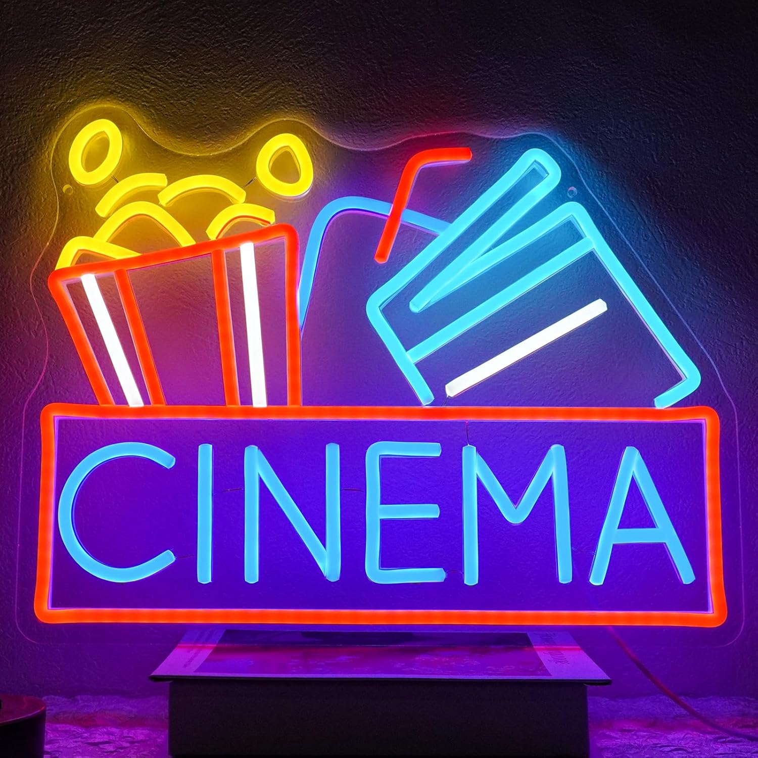 Home Cinema Ultimea - Insegna al neon per cinema Alimentata