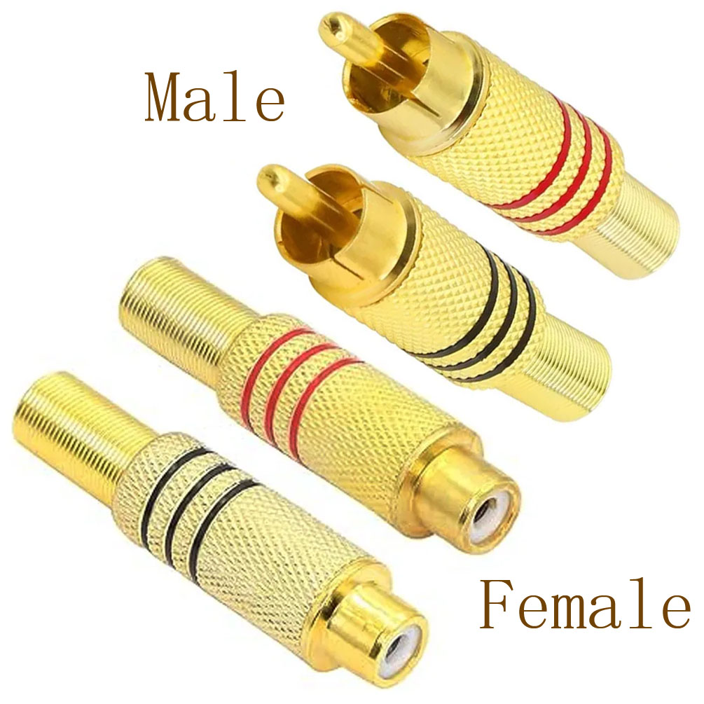 Home Cinema Hall - 4 connettori RCA placcati oro, tipo