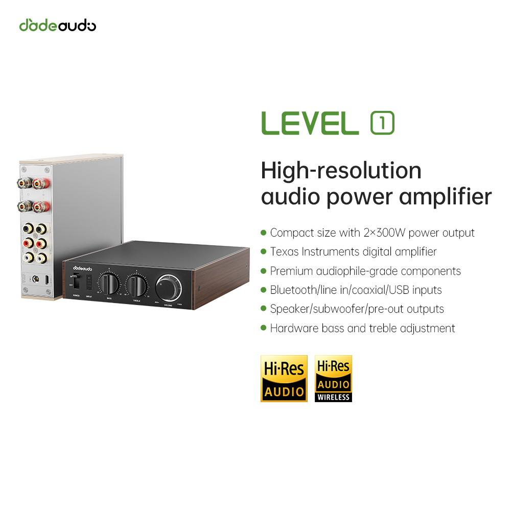 Home Cinema Hall - Amplificatore HiFi Bluetooth LDAC da Tavolo