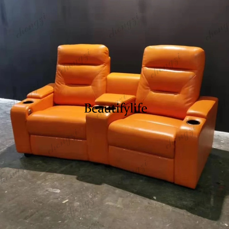 Home Cinema Couch - Set di divani in pelle con