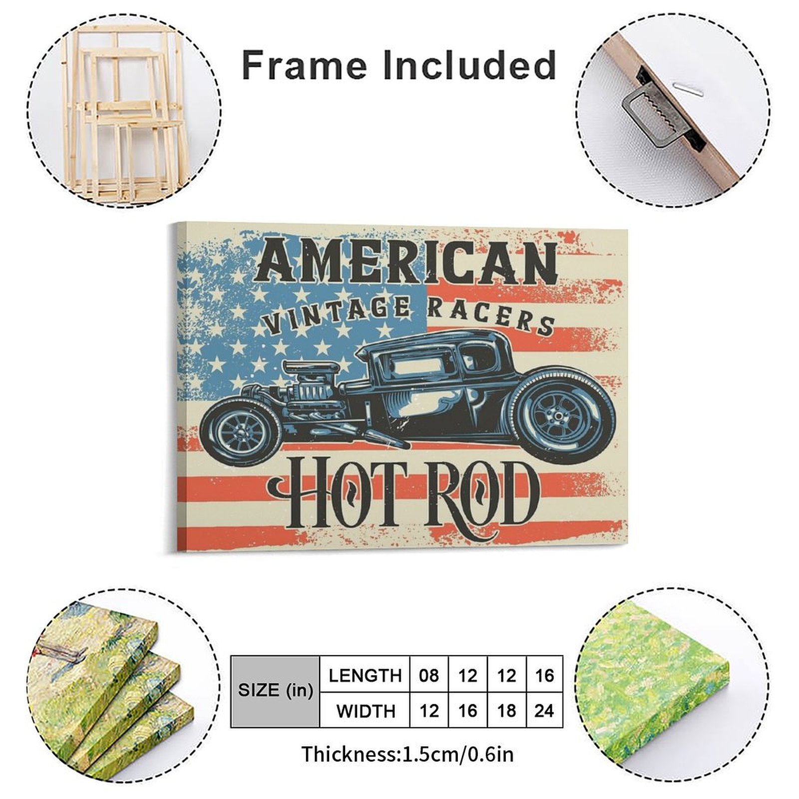 American Hot Rod Pittura su te - Home Cinema Wall Design recensione e prezzo