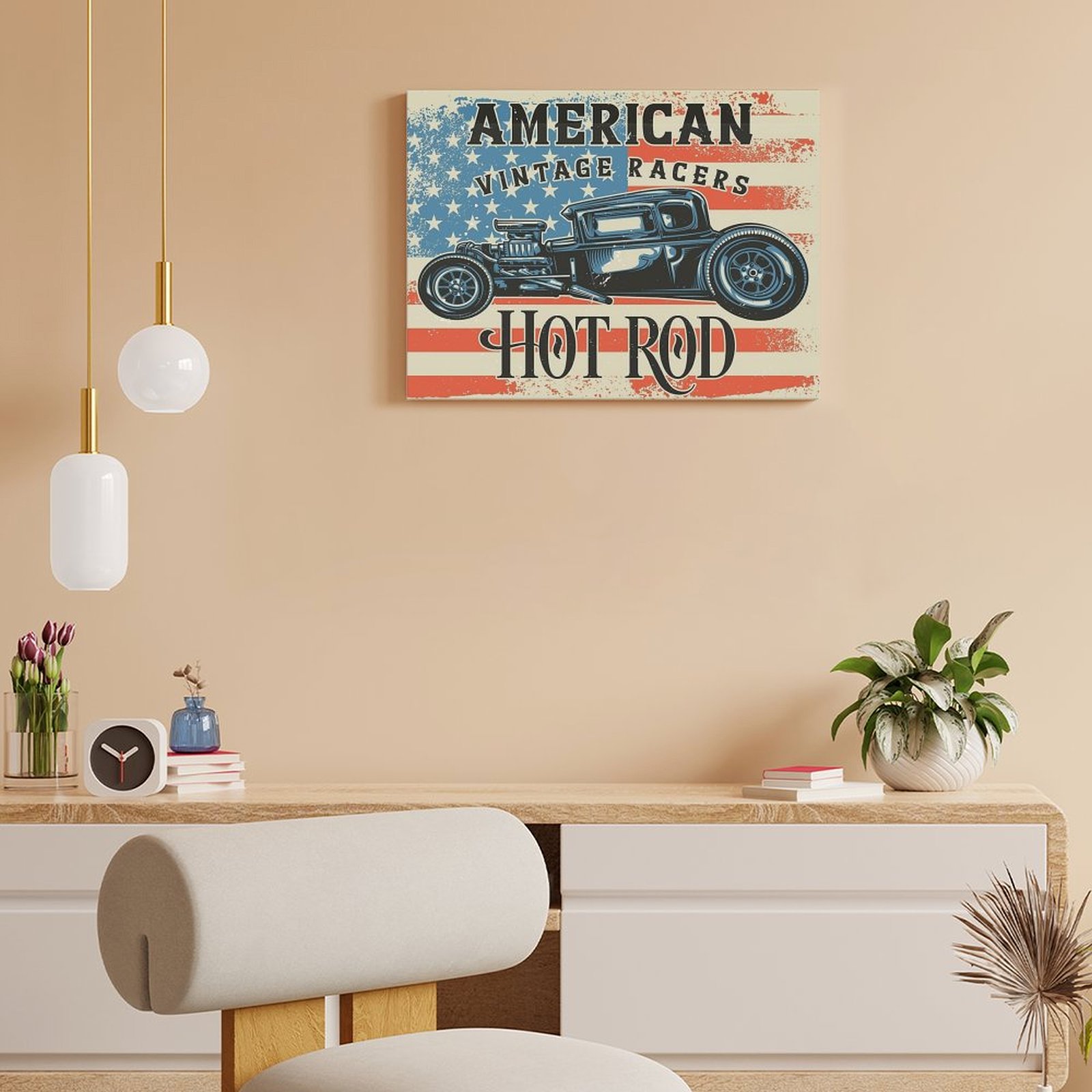 American Hot Rod Pittura su te - Home Cinema Wall Design recensione e prezzo