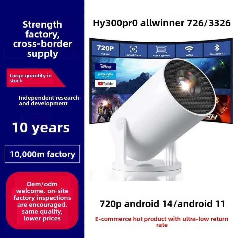 Proiettore Portatile HY300Pro  - Home Cinema Projector 4K recensione e prezzo