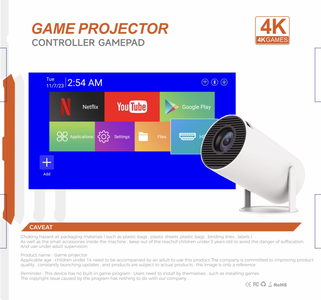 Proiettore di gioco 3D 2 in 1  - Netflix Home Cinema recensione e prezzo