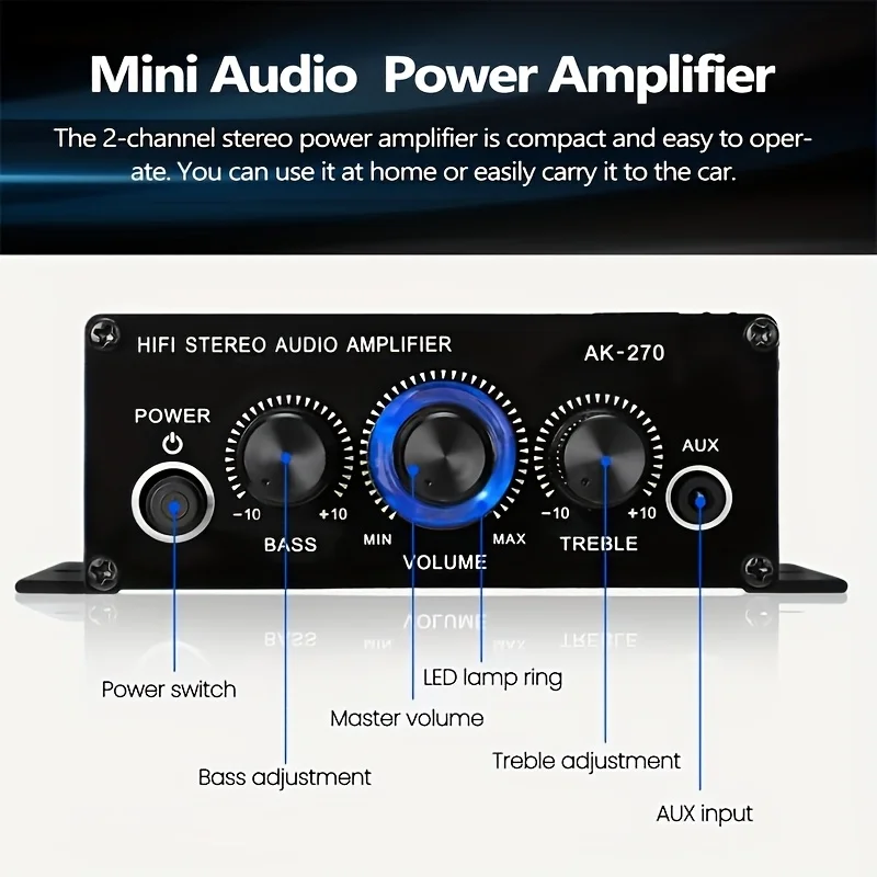 AK-270 Mini Amplificatore di P - Home Cinema Hall recensione e prezzo