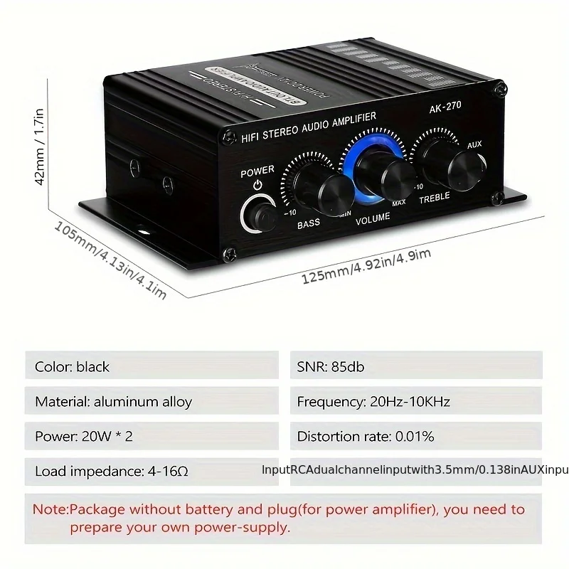 AK-270 Mini Amplificatore di P - Home Cinema Hall recensione e prezzo