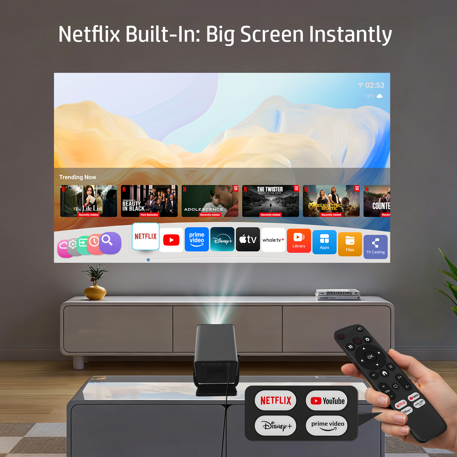 Proiettore HP MC475 con Licenz - Netflix Home Cinema recensione e prezzo