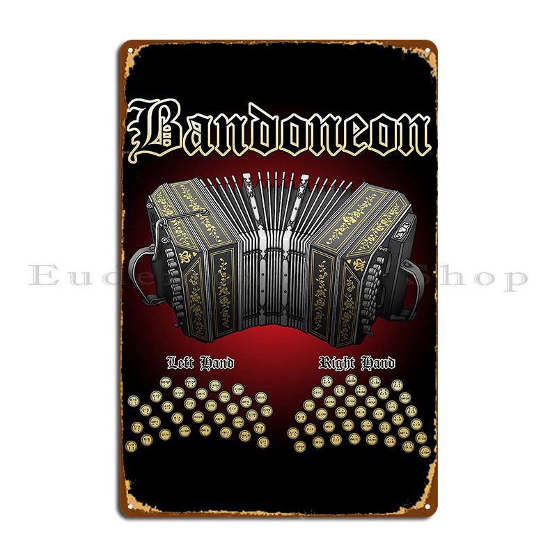 Bandoneon Targa in metallo Pos - Home Cinema Wall Design recensione e prezzo