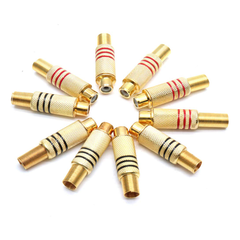 4 connettori RCA placcati oro, - Home Cinema Hall recensione e prezzo