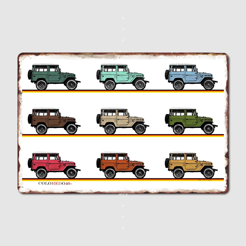 Retro Land Cruiser Fj40 Metal  - Home Cinema Wall Design recensione e prezzo